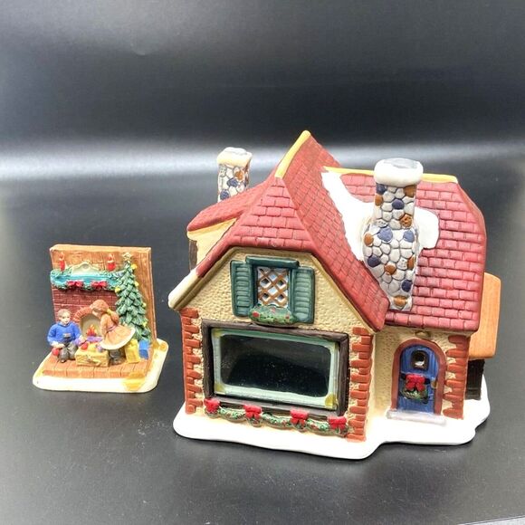 Dollar General Store Christmas Village Lighted Porcelain Building in Box New - Picture 2 of 8